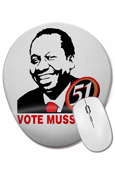 BASKI DÜNYASI Mouse Pad oval Mussun Para Presidente cu suport pentru încheiet...