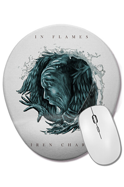 BASKI DÜNYASI Οβάλ ποντίκι με υποστήριξη καρπού In Flames