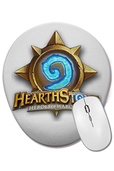 BASKI DÜNYASI Hearthstone 01 Mouse Pad oval cu suport pentru încheietura mâinii