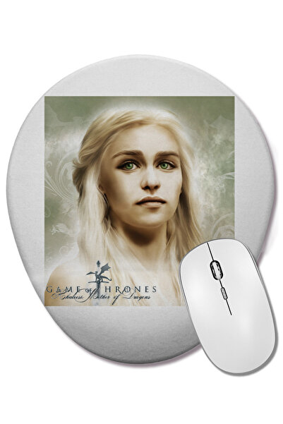 BASKI DÜNYASI Game of Thrones Khaleesi Mouse Pad oval cu suport pentru închei...