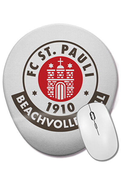 BASKI DÜNYASI Οβάλ ποντίκι ποντικοπληκτήρας με στήριγμα καρπού St Pauli Clean...