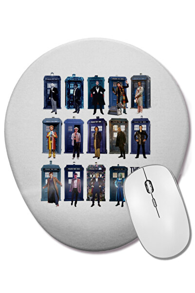BASKI DÜNYASI Mouse Pad oval Doctor Who The Fourte 01 cu suport pentru închei...