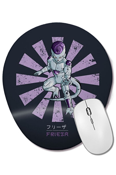 BASKI DÜNYASI Mouse Pad oval cu suport pentru încheietura mâinii Frieza Retro...