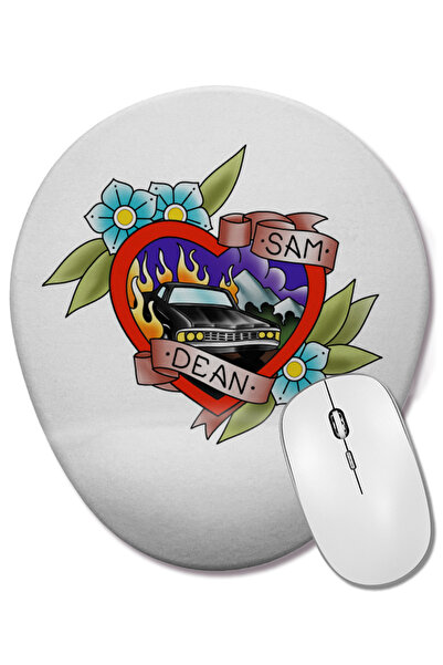 BASKI DÜNYASI Mouse Pad oval cu suport pentru încheietura mâinii Supernatural...