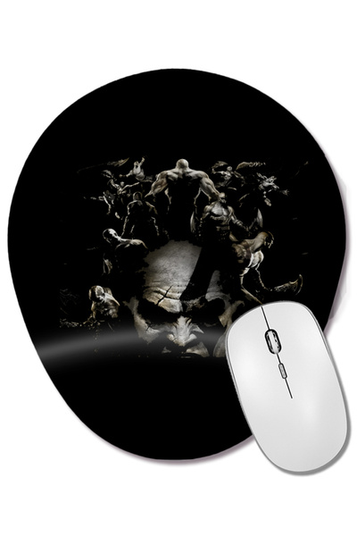 BASKI DÜNYASI God of War 08 Mouse Pad oval cu suport pentru încheietura mâinii