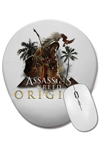 BASKI DÜNYASI Mouse Pad oval Assassins Creed Origins cu suport pentru încheie...
