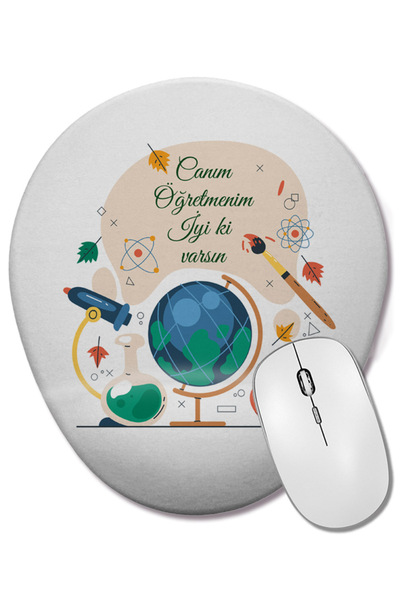 BASKI DÜNYASI Cadou de Ziua Profesorului pentru profesor 07 Mouse Pad oval cu...