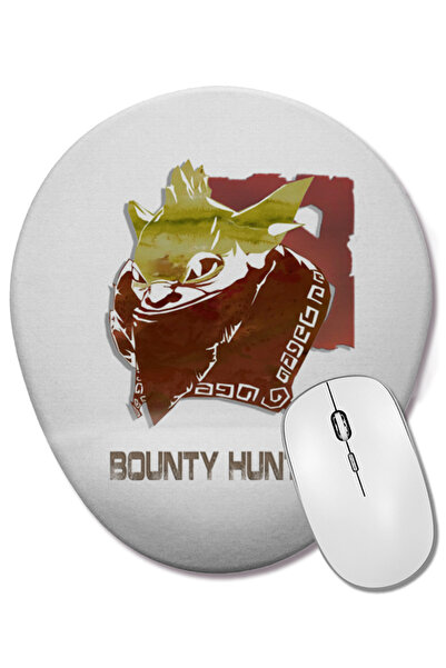 BASKI DÜNYASI Mouse Pad oval Bounty Hunter Dota 2 cu suport pentru încheietur...