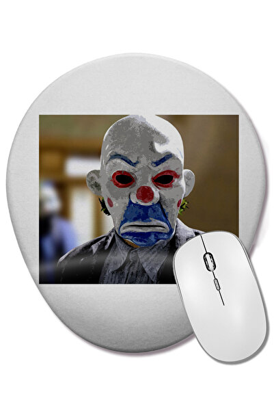 BASKI DÜNYASI Mouse Pad oval Joker 017 cu suport pentru încheietura mâinii