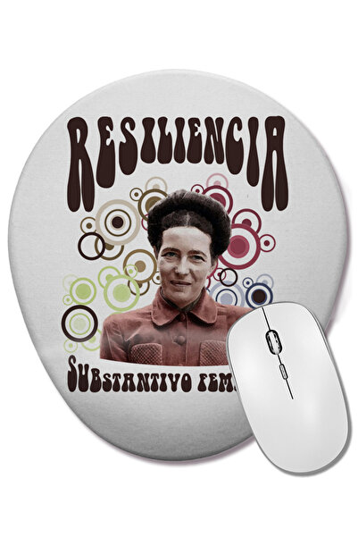 BASKI DÜNYASI Mouse Pad oval cu suport pentru încheietura mâinii Resiliencia ...