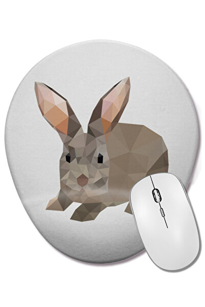 BASKI DÜNYASI Mouse Pad oval cu suport pentru încheietura mâinii, cu animale ...