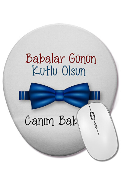BASKI DÜNYASI Cadou pentru Ziua Tatălui 015 Mouse Pad oval cu suport pentru î...
