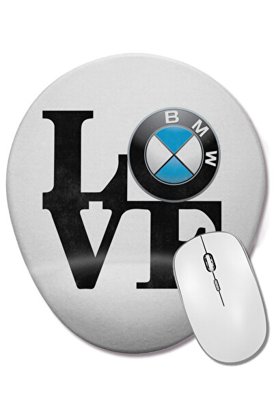 BASKI DÜNYASI Love Bmw Love Bmw Οβάλ ποντίκι με υποστήριξη καρπού