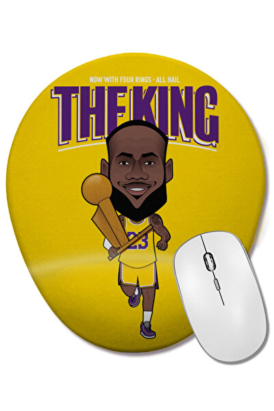 BASKI DÜNYASI Леброн Джеймс All Hail The King подложка за китката с овална форма