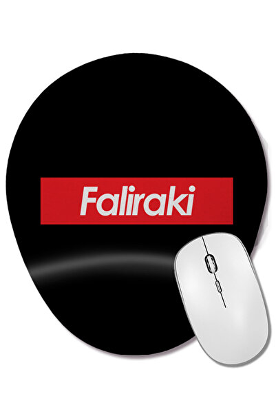 BASKI DÜNYASI Mouse Pad oval cu suport pentru încheietura mâinii Faliraki Skate Brand Design