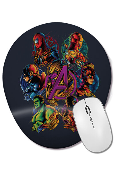 BASKI DÜNYASI Mouse Pad oval cu suport pentru încheietura mâinii Avengers Crew