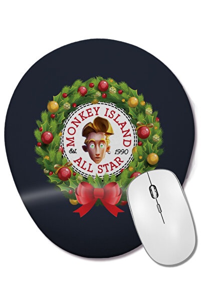 BASKI DÜNYASI Christmas All Star Monkey Island Guybrush Threepwood Wreath Mou...