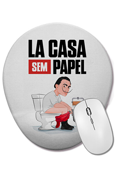 BASKI DÜNYASI Mouse Pad oval cu suport pentru încheietura mâinii La Casa Sem ...