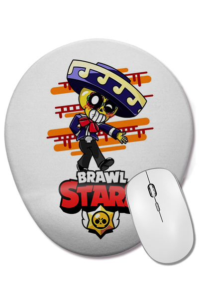 BASKI DÜNYASI Brawl Stars Serenadçı Poco Mouse Pad oval cu suport pentru înch...