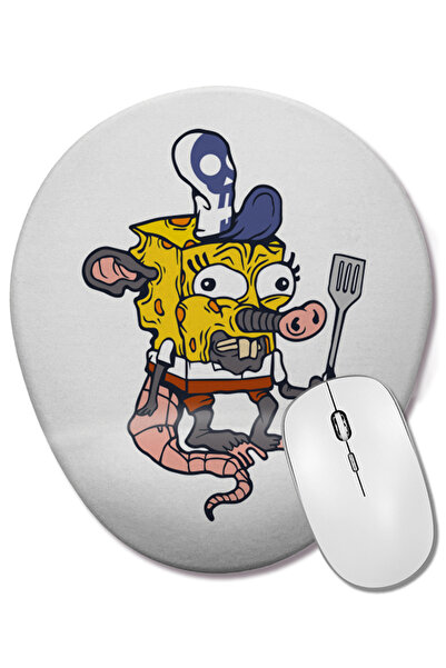 BASKI DÜNYASI Cheeseface Fancypants SpongeBob Οβάλ ποντίκι με υποστήριξη καρπού