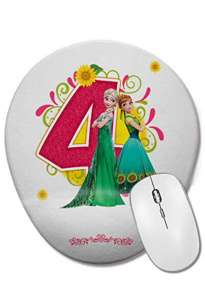 BASKI DÜNYASI Elsa și Anna cadou pentru copii de patru ani Mouse Pad oval cu ...