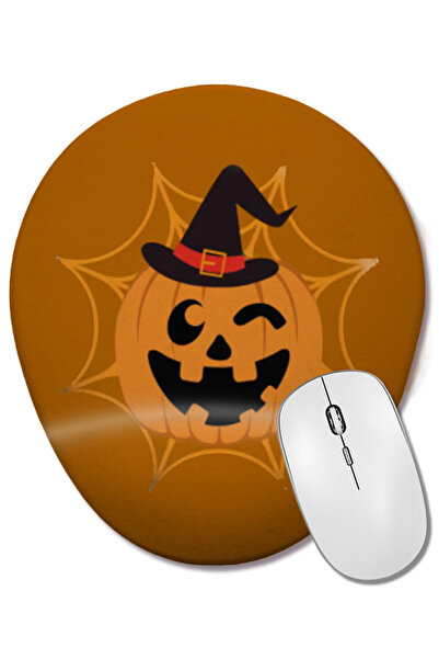 BASKI DÜNYASI Cadouri de Halloween 2021 Mouse Pad oval cu suport pentru înche...
