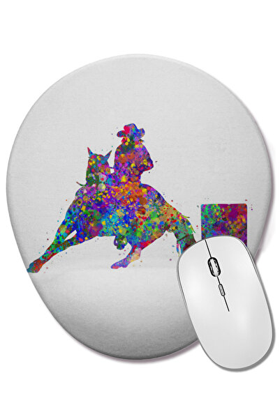 BASKI DÜNYASI Mouse Pad oval cu suport pentru încheietura mâinii, cu artă în ...