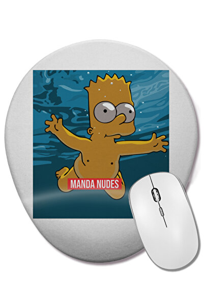 BASKI DÜNYASI Οβάλ ποντίκι με υποστήριξη καρπού Lion Manda Nudes