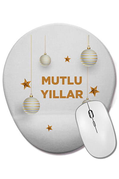 BASKI DÜNYASI Cadou de Anul Nou Concept de An Nou Fericit 05 Mouse Pad oval c...