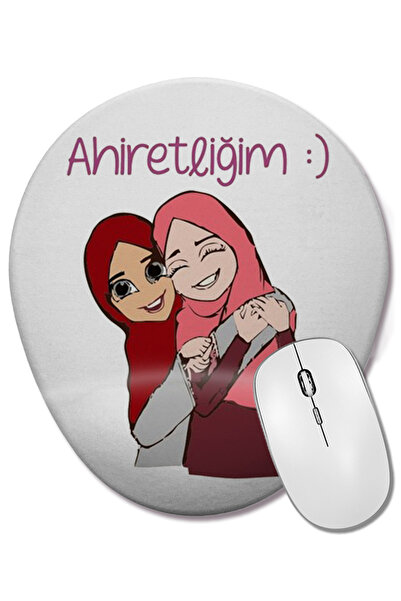 BASKI DÜNYASI Mouse Pad oval cu suport pentru încheietura mâinii, cadou pentr...