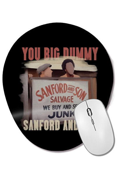 BASKI DÜNYASI Mouse Pad oval You Big Dummy Sanford And Son cu suport pentru încheietura mâinii
