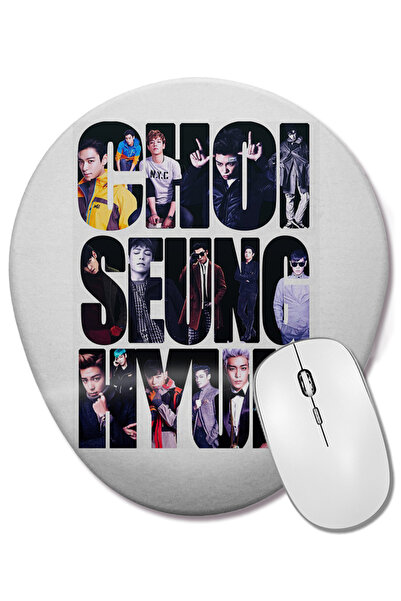 BASKI DÜNYASI Mouse Pad oval Choi Seung Hyun cu suport pentru încheietura mâinii