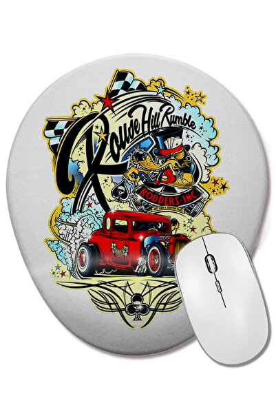 BASKI DÜNYASI Mouse Pad oval Rouse Hill Rumble cu suport pentru încheietura mâinii