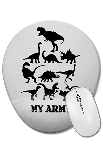 BASKI DÜNYASI Mouse Pad oval Meu Exercito cu suport pentru încheietura mâinii