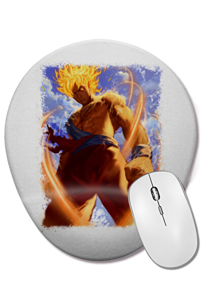 BASKI DÜNYASI Οβάλ ποντίκι ποντικοπολεμικής χρήσης Super Saiyan Goku με στήρι...