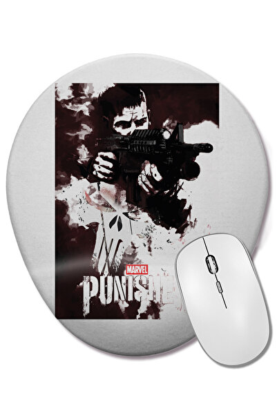 BASKI DÜNYASI Mouse Pad oval Marvel's The Punisher O Justiceiro cu suport pen...
