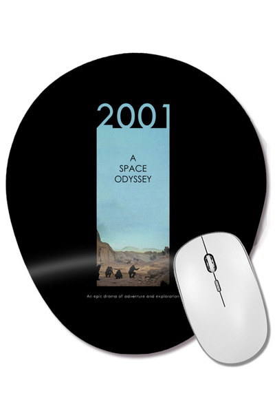 BASKI DÜNYASI 2001 A Spacy Odyssey Open the Pod Bay Doors Mouse Pad oval cu s...