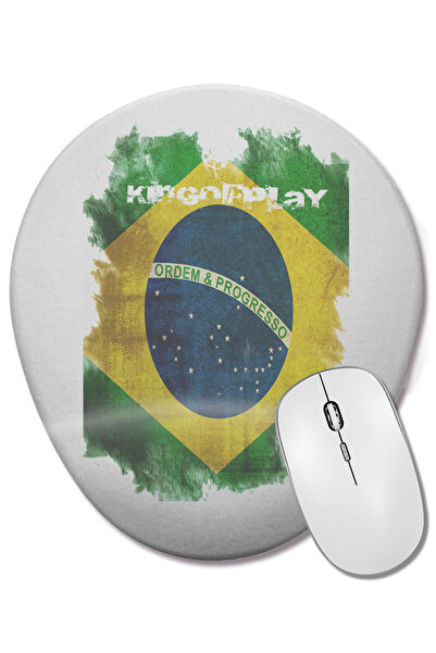 BASKI DÜNYASI Οβάλ ποντίκι με υποστήριξη καρπού Kp Brazil