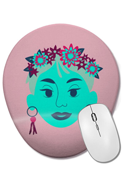 BASKI DÜNYASI Mouse Pad oval cu suport pentru încheietura mâinii, cu muzică d...