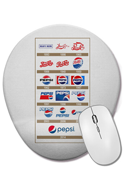 BASKI DÜNYASI Mouse Pad oval cu suport pentru încheietura mâinii Pepsi Logo 05