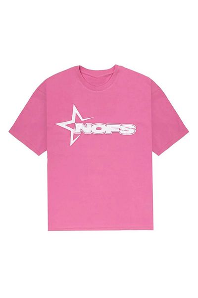 Gofeel Harajuku Street Star Nofs Print Detailed Unisex Short Sleeve T-Shirt