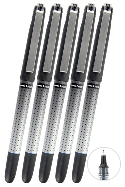 Artlantis Crna pilotska olovka, 5 komada, Uniball Eye Needle, vrh igle 0,5 mm...