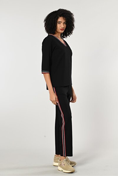 ERDEM İÇ GİYİM Weweus Black Tracksuit Set - 207 Model