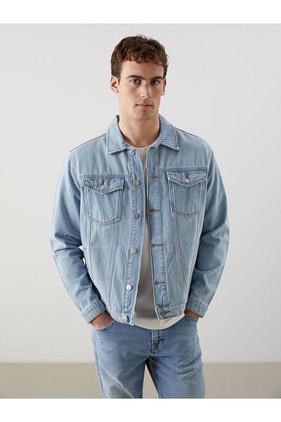 LC Waikiki Jachetă de jeans pentru bărbați LCW Standard Mold