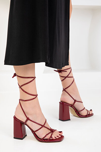 SOHO Bordo Rugan Kadın Klasik Topuklu Ayakkabı 20324