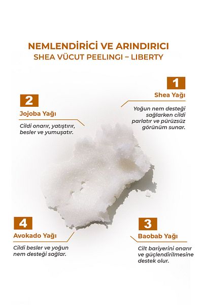 THE BATH FACTORY Moisturizing and Purifying Body Peeling - Liberty 300 Gr