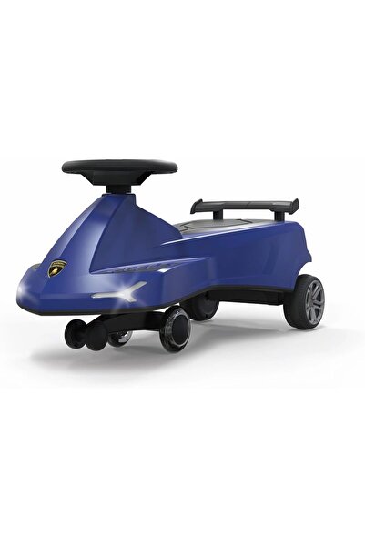 Lamborghini Swing Car Ride On with Lights and Sounds -Blue