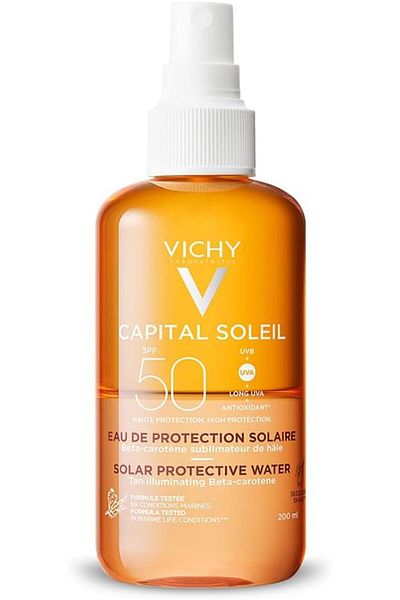 Vichy بخاخ فيشي كابيتال سوليل تان لحماية البشرة من أشعة الشمس بعامل حماية 50 لجميع أنواع البشرة، 200 مل
