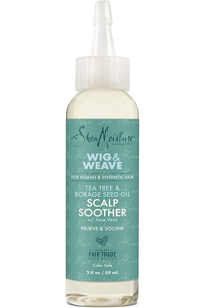 Shea Moisture Scalp Soother Oil Serum for Wig and Weave Tea Tree and Borage Seed Oil Paraben Free Sc