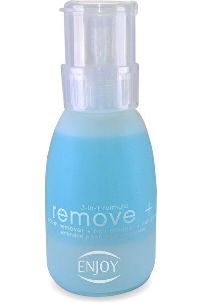 Enjoy Remove Polish 237ml Acetone Blue (0758) --- Enjoy Nail Polish Remover 237ml Blue